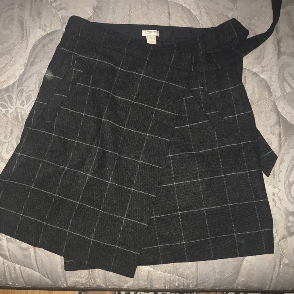 j crew patterned skirt